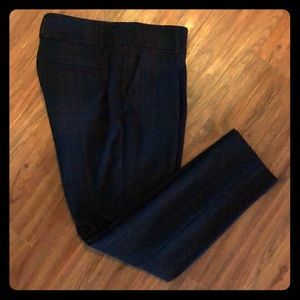 LOFT Curvy Plaid Ankle Pants